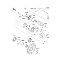 Starter Motor(JH1200-A3/A4) pour Kawasaki 2001 Ultra 150