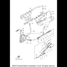 EXHAUST 2 pour Yamaha 2011 WaveRunner FX HO - FY1800K - 2011