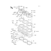 Cylinder Head/Cylinder pour Kawasaki 2002 1100 STX D.I.