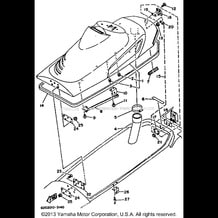 ENGINE HATCH pour Yamaha 1993 WaveRunner WAVE RUNNER PRO VXR - WRB700R - 1993