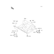 Engine Mount pour Kawasaki 2002 1100 STX D.I.