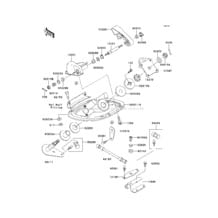 Handle Pole pour Kawasaki 2002 1100 STX D.I.