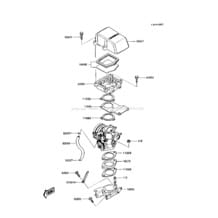 Flame Arrester(JS300-A1/A2) pour Kawasaki 1987 300 SX