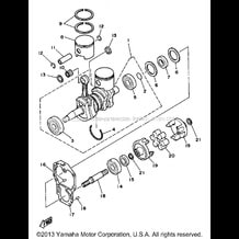 CRANKSHAFT - PISTON pour Yamaha 1989 WaveRunner WJ500F - 1989