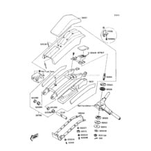 Handle Pole(JS300-A1) pour Kawasaki 1987 300 SX