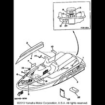 GRAPHIC - TOOL pour Yamaha 1993 WaveRunner WAVE RUNNER PRO VXR - WRB700R - 1993