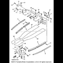 GUNWALE - MAT pour Yamaha 1993 WaveRunner WAVE RUNNER PRO VXR - WRB700R - 1993