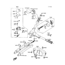 Handlebar(JS300-A1) pour Kawasaki 1987 300 SX