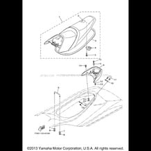 SEAT & UNDER LOCKER pour Yamaha 2011 WaveRunner VXR - VX1800AK - 2011