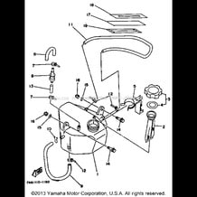 OIL TANK (FOR OIL INJECTION) pour Yamaha 1993 WaveRunner WAVE RUNNER PRO VXR - WRB700R - 1993