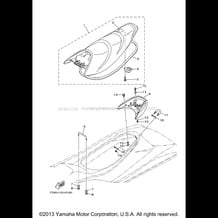 SEAT & UNDER LOCKER pour Yamaha 2011 WaveRunner VXS - VX1800K - 2011