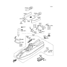 Hull(JS300-A1/A2) pour Kawasaki 1987 300 SX