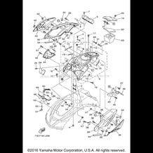 ENGINE HATCH 1 pour Yamaha 2011 WaveRunner WAVERUNNER FZR - GX1800K - 2011