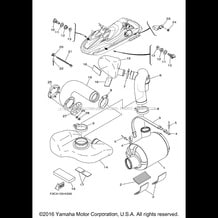 EXHAUST 3 pour Yamaha 2011 WaveRunner WAVERUNNER FZR - GX1800K - 2011