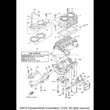 CYLINDER & CRANKCASE pour Yamaha 2011 WaveRunner WAVERUNNER SUPER JET - SJ700BK - 2011