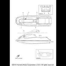 IMPORTANT LABELS pour Yamaha 2011 WaveRunner WAVERUNNER SUPER JET - SJ700BK - 2011