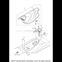 SEAT & UNDER LOCKER pour Yamaha 2011 WaveRunner WAVERUNNER VX SPORT - VX1100CK - 2011