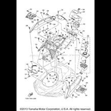 ENGINE HATCH 1 pour Yamaha 2012 WaveRunner FX CRUISER HO - FB1800AL - 2012