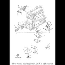 ENGINE MOUNT pour Yamaha 2012 WaveRunner FX CRUISER HO - FB1800AL - 2012