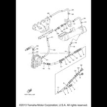 EXHAUST 2 pour Yamaha 2012 WaveRunner FX CRUISER HO - FB1800AL - 2012