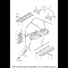 HULL & DECK 2 pour Yamaha 2012 WaveRunner FX CRUISER HO - FB1800AL - 2012