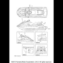 IMPORTANT LABELS pour Yamaha 2012 WaveRunner FX CRUISER HO - FB1800AL - 2012