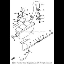 EXHAUST 2 pour Yamaha 1989 WaveRunner WaveJammer 500 (WJ500F) 1989