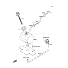 Oil Tank(JS300-A1/A2) pour Kawasaki 1987 300 SX