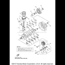 CRANKSHAFT & PISTON pour Yamaha 2012 WaveRunner FX CRUISER SHO - FA1800AL - 2012