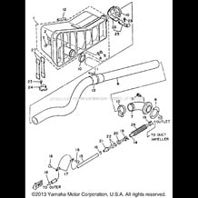 EXHAUST 2 pour Yamaha 1993 WaveRunner WAVERUNNER LX - WR650R - 1993