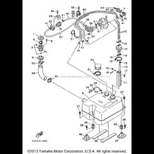 FUEL TANK pour Yamaha 1993 WaveRunner WAVERUNNER LX - WR650R - 1993