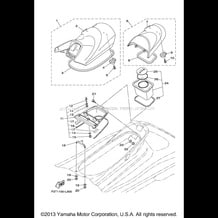 SEAT & UNDER LOCKER pour Yamaha 2012 WaveRunner FX CRUISER SHO - FA1800AL - 2012