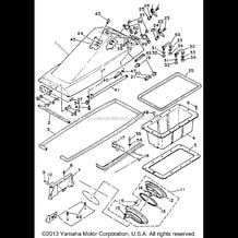 HULL DECK 1 pour Yamaha 1993 WaveRunner WAVERUNNER LX - WR650R - 1993