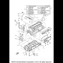 CRANKCASE pour Yamaha 2012 WaveRunner VXR - VX1800AL - 2012