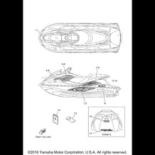 GRAPHICS pour Yamaha 2012 WaveRunner VXR - VX1800AL - 2012