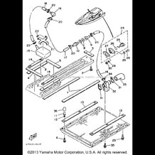 HULL DECK 2 pour Yamaha 1993 WaveRunner WAVERUNNER LX - WR650R - 1993