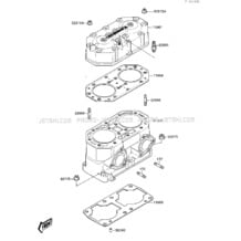 CYLINDER HEAD/CYLINDER pour Kawasaki 1987 650 SX