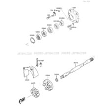 DRIVE SHAFT pour Kawasaki 1987 650 SX