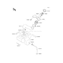 Oil Tank pour Kawasaki 2002 1100 ZXi