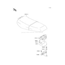 Seat pour Kawasaki 2002 1100 ZXi