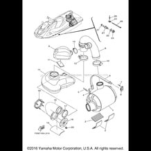 EXHAUST 3 pour Yamaha 2012 WaveRunner VXS - VX1800L - 2012