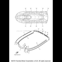 GUNWALE & MAT pour Yamaha 2012 WaveRunner VXS - VX1800L - 2012