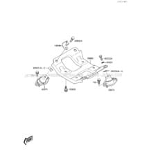 ENGINE MOUNT pour Kawasaki 1987 650 SX