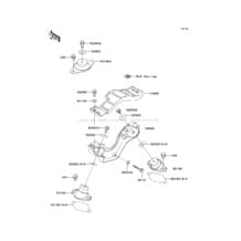 Engine Mount pour Kawasaki 2002 1200 STX-R