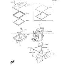 FLAME ARRESTER pour Kawasaki 1987 650 SX