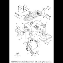 EXHAUST 3 pour Yamaha 2012 WaveRunner WAVE RUNNER FX SHO - FA1800L - 2012