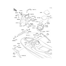 Hull Middle Fittings pour Kawasaki 2002 1200 STX-R