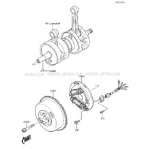 GENERATOR pour Kawasaki 1987 650 SX