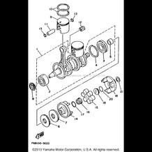 CRANKSHAFT - PISTON pour Yamaha 1993 WaveRunner WAVERUNNER VXR - WRB650RA - 1993