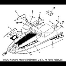 GRAPHIC - TOOL pour Yamaha 1989 WaveRunner WJ500F - 1989